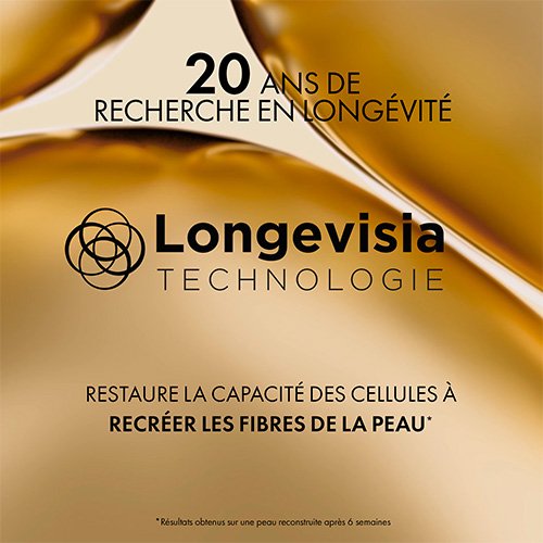 Vichy Neovadiol Longevity, Longevisia technology infographic in French