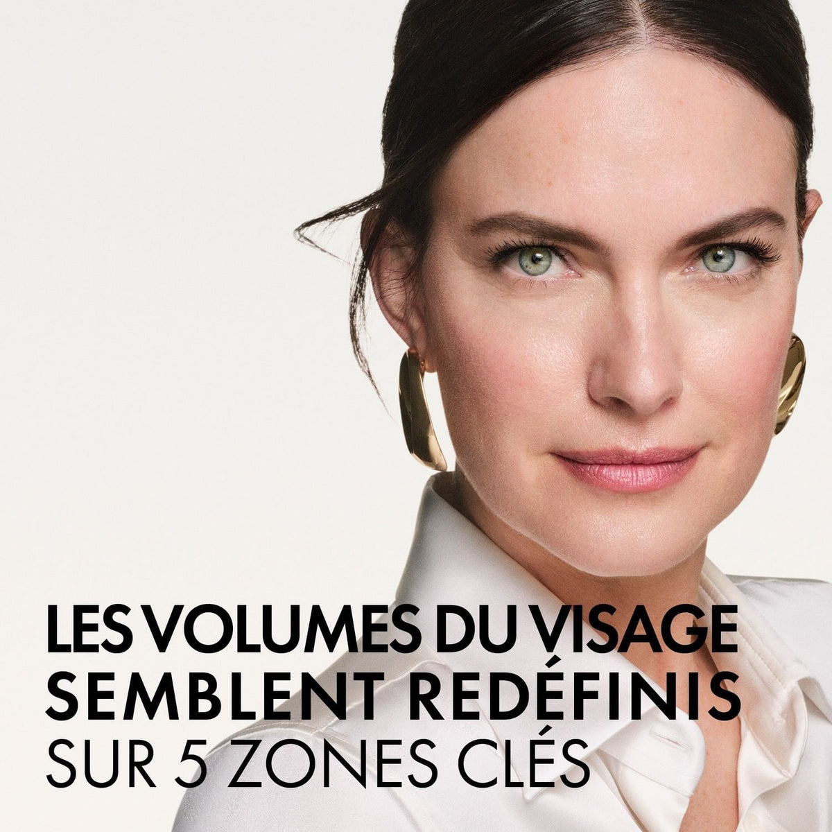 Vichy Neovadiol Longevity, close-up of a woman's face, text in French