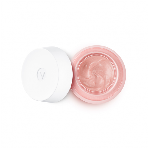 Vichy Neovadiol Rose Platinium, open jar with its lid beside it