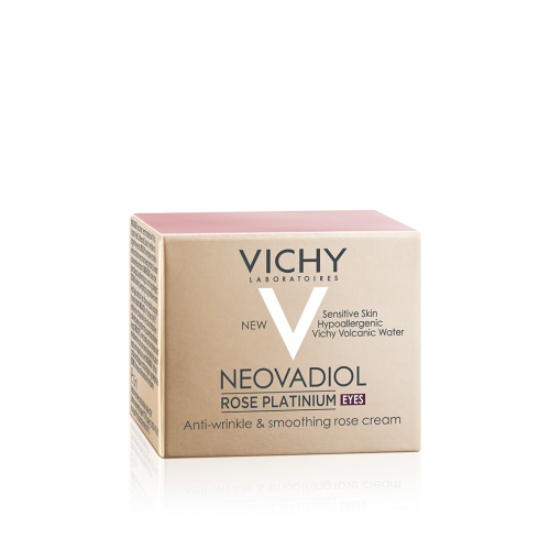 Vichy Neovadiol Rose Platinium, front of the beige box