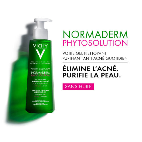 Vichy Normaderm Phytosolution Purifying Gel for oily acne-prone skin, packaging detail