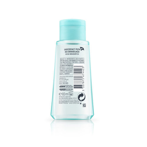 Vichy Pureté Thermale Soothing Eye Make-Up Remover Sensitive 100ml, ingredient panel
