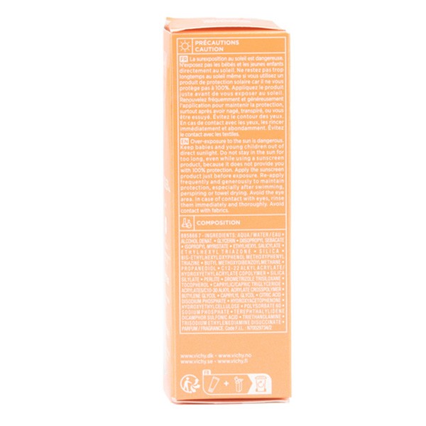 Vichy Capital Soleil, back of the box