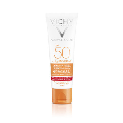 Vichy Capital Soleil Anti-Oxidant Care SPF 50 sunscreen 50ml bottle, view 1