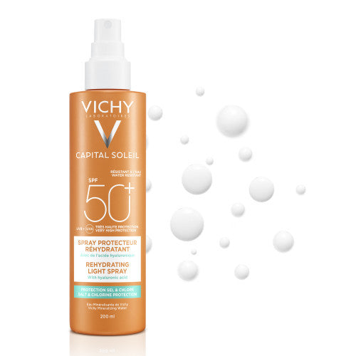 Vichy Capital Soleil SPF 50 Moisturizing Protective Body Spray 200ml, alternate angle