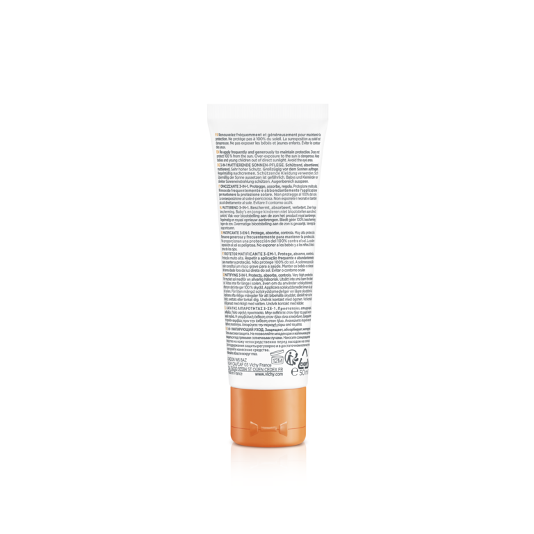Vichy Capital Soleil, back of the tube